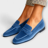 Trudie - Soft Velvet Loafers