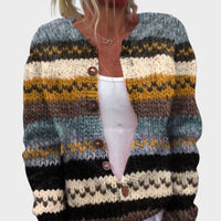 Eva - Podzimní květinový cardigan