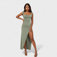 Sarela - Long Dress with Open Back