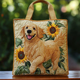 Kézzel készített steppelt táska – Golden Retriever
