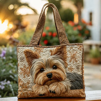 Kézzel készített steppelt táska – Aranyos yorkshire terrier