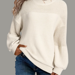 Carolina – Oversized svetr, barva: bílá