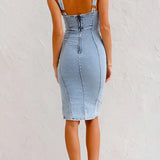 Katie - Elegáns farmerruha