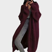 Piper - Dlouhý pletený dámský cardigan