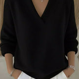 Viola | Relaxed V-Neck Sweater