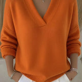 Viola | Relaxed V-Neck Sweater