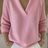 Viola | Relaxed V-Neck Sweater