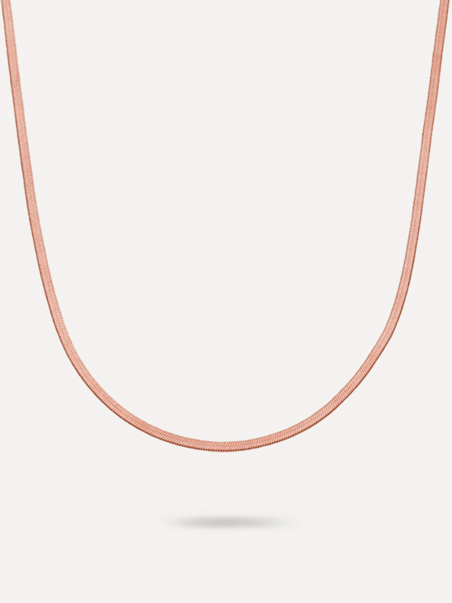 Klasický elegantní náhrdelník, barva: růžovozlatá