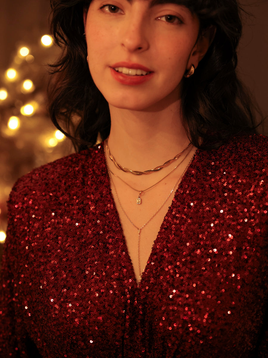 Elegantní moderní náhrdelník