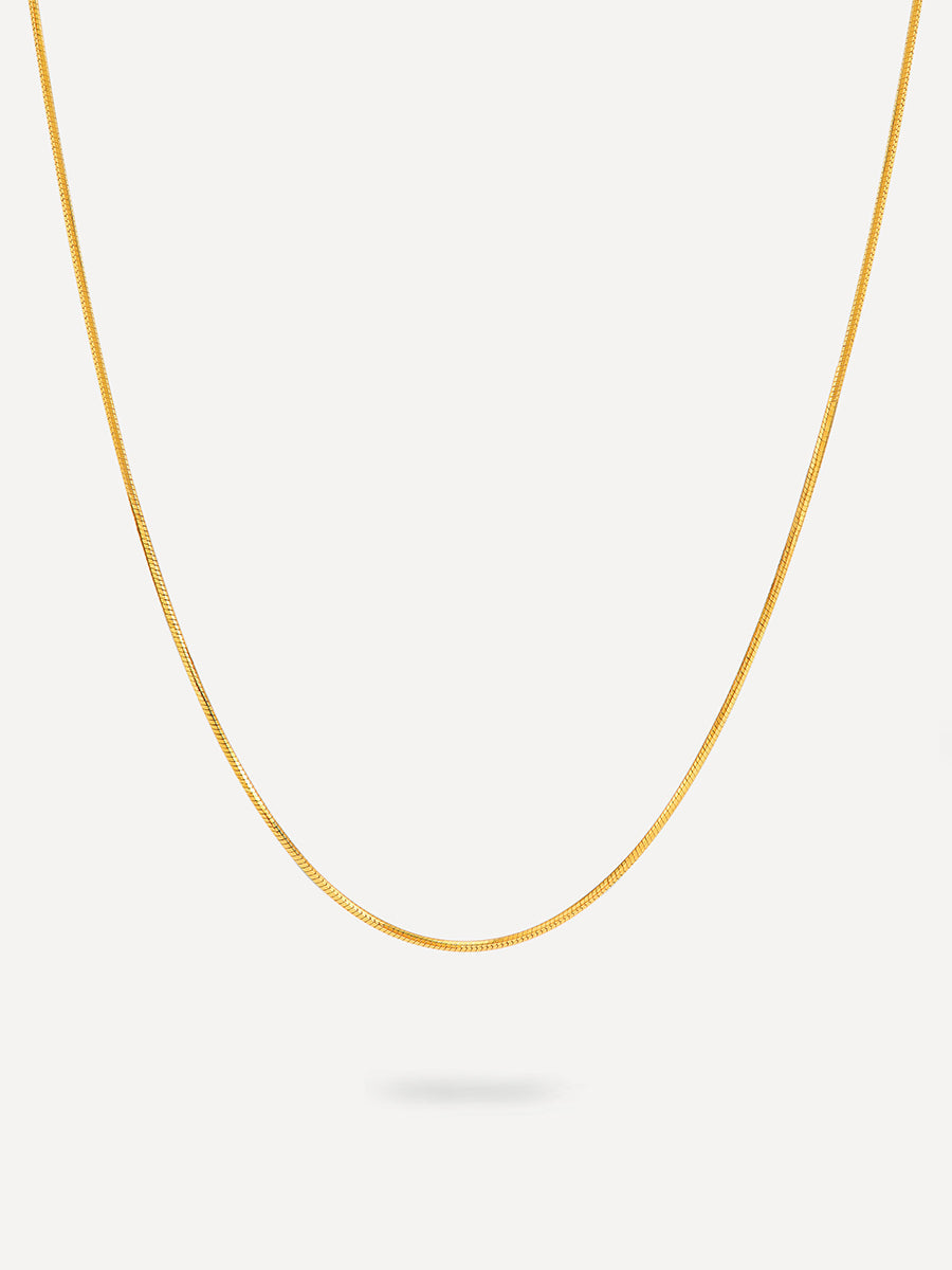 Elegantní moderní náhrdelník, barva: zlatá