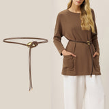 Lenzing Tencel Modal® Long Drop Shoulder Stretch Pullover Top with Patch Pockets