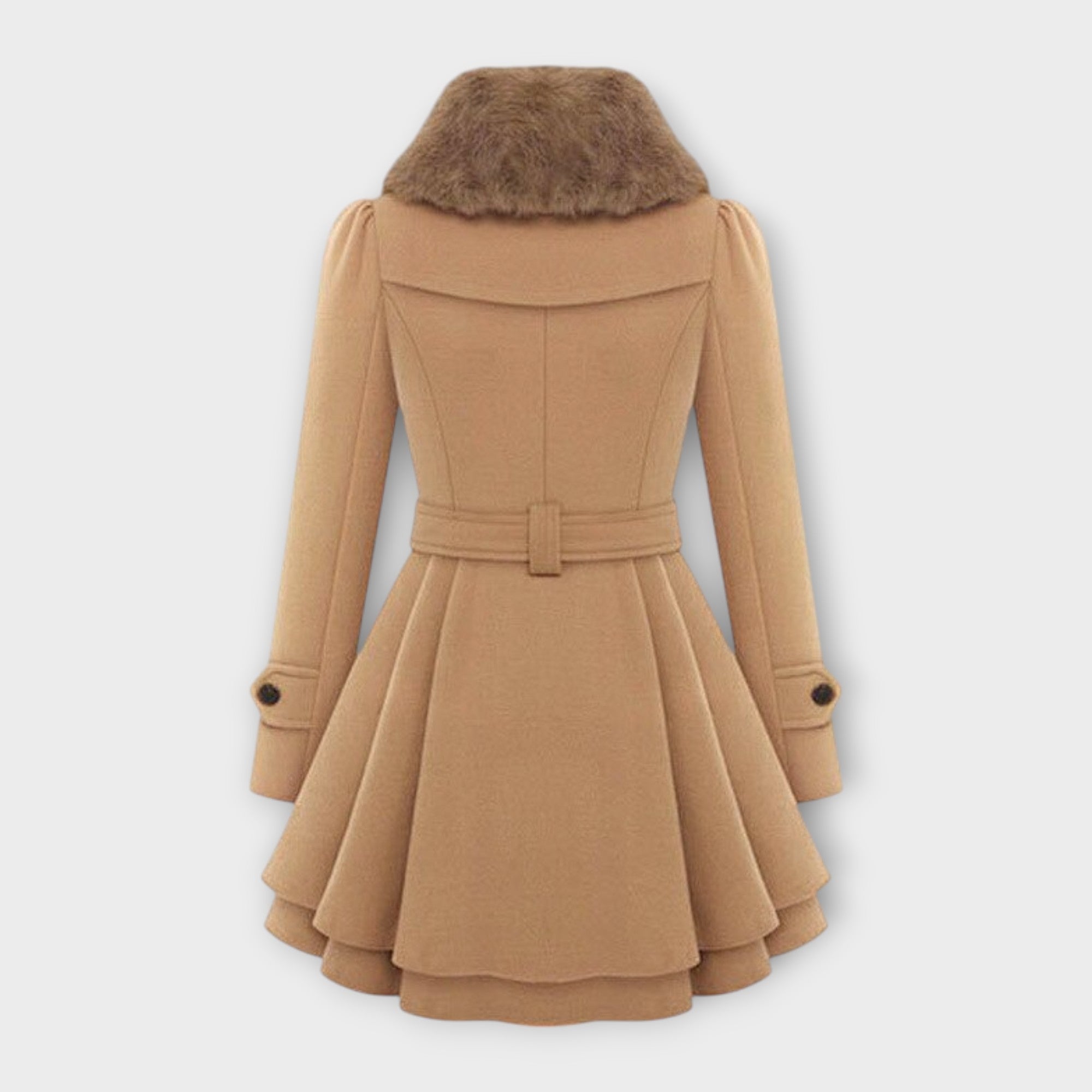 Emma - Elegantní bunda s límcem z umělé kožešiny