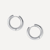 Střední řetízkové náušnice 24mm s třpytkami