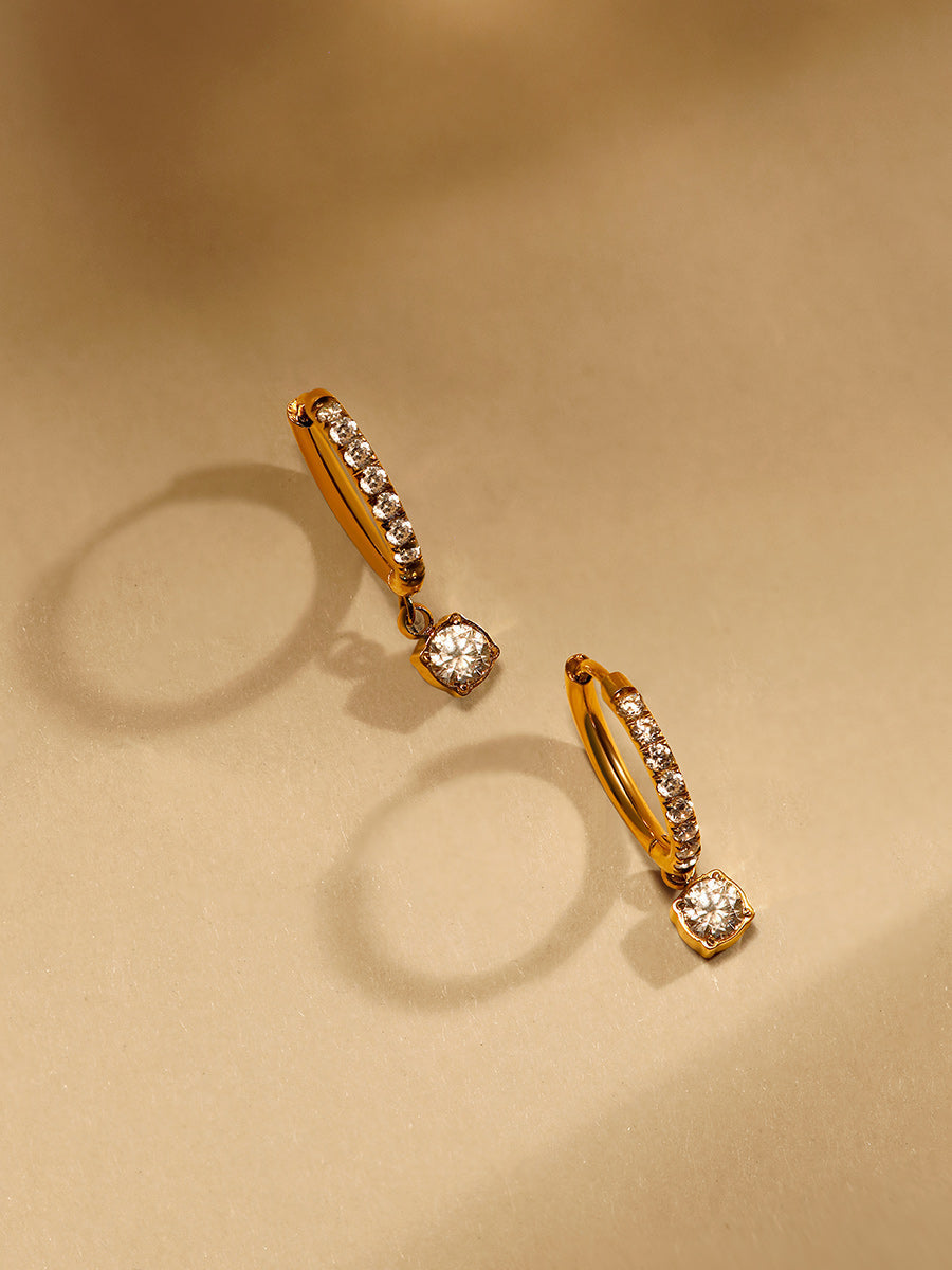 Elegantní třpytivé náušnice