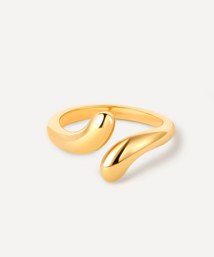 Elegantní prsten, barva: zlatá