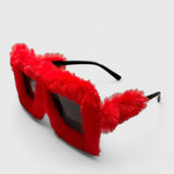 Zoé – Módní sluneční brýle, barva: červená/černá