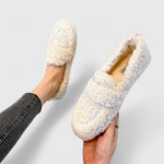 Teddy – Hřejivé papuče s elegantním designem, barva: béžová