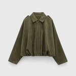 Clara – Pohodlná bunda, barva: khaki zelená