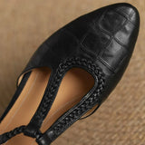 Leather Mary Janes