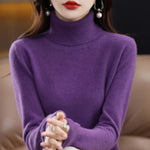 Amara – Kašmírový rolák, barva: lila