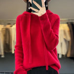 Anna – Měkký zimní kousek z merino vlny, barva: červená