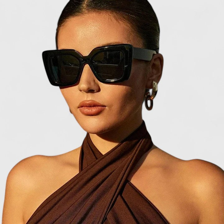 Evelina – Elegantní sluneční brýle, barva: černá