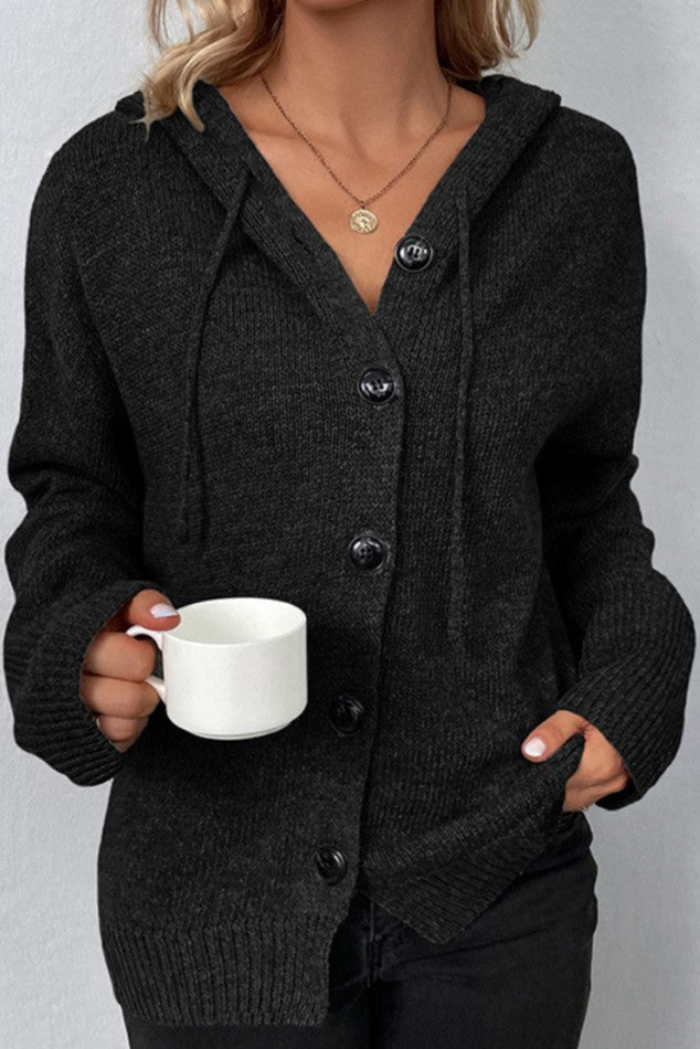Měkký pletený cardigan Amelia, barva: černá
