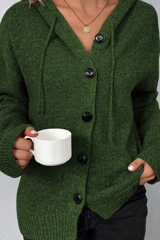 Měkký pletený cardigan Amelia, barva: zelená