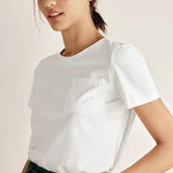 Stretch-Knit Bamboo Classic Basic Tee BELLE