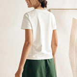 Stretch-Knit Bamboo Classic Basic Tee BELLE