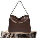 Paula – Lesklá kožená kabelka