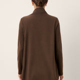 Wool Asymmetric Hem Long Sleeve Top CHARITY
