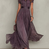 Ashley – Vintage elegáns sifon maxiruha