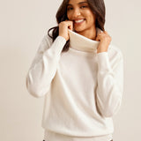 Merino Wool Cowl Neck Sweater
