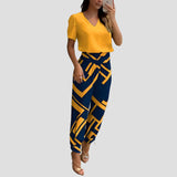 Paula – Elegantní trendy komplet, barva: žlutá