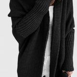 Pletený oversize cardigan s kapucí