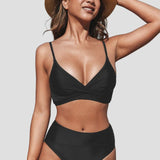 Helene – Bikiny s vysokým pasem, barva: černá