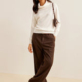 Merino Wool Cowl Neck Sweater