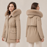 Marja - Zimní bunda, barva: khaki