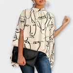 Saara – Elegantní a všestranný dámský top, barva: béžová