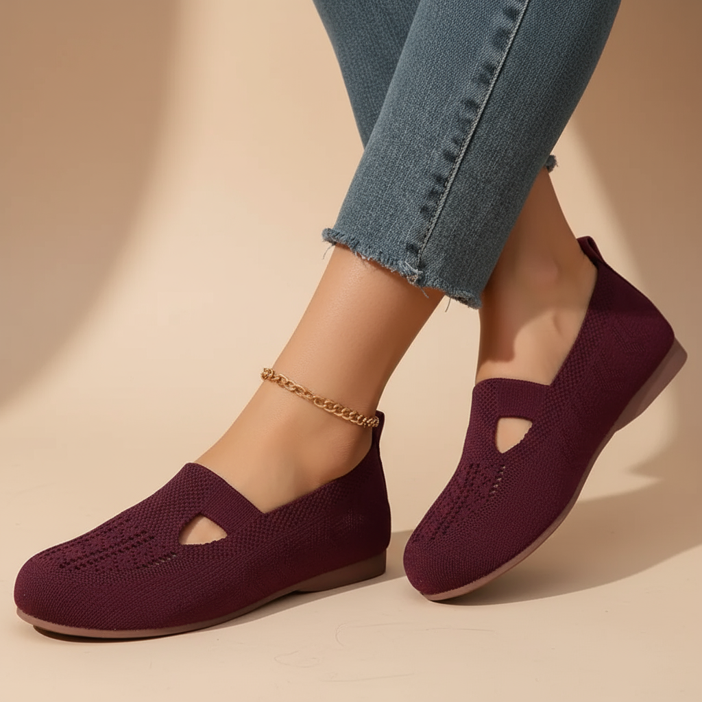 Eva-Jule – Ergonomické sandály, barva: červená