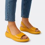 Evie™ – Protiskluzové sandály s otevřenou špičkou – elegantní stabilita a maximální pohodlí, barva: žlutá