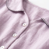 Frieda – Elegantní šaty z bavlny a lnu s krátkými rukávy