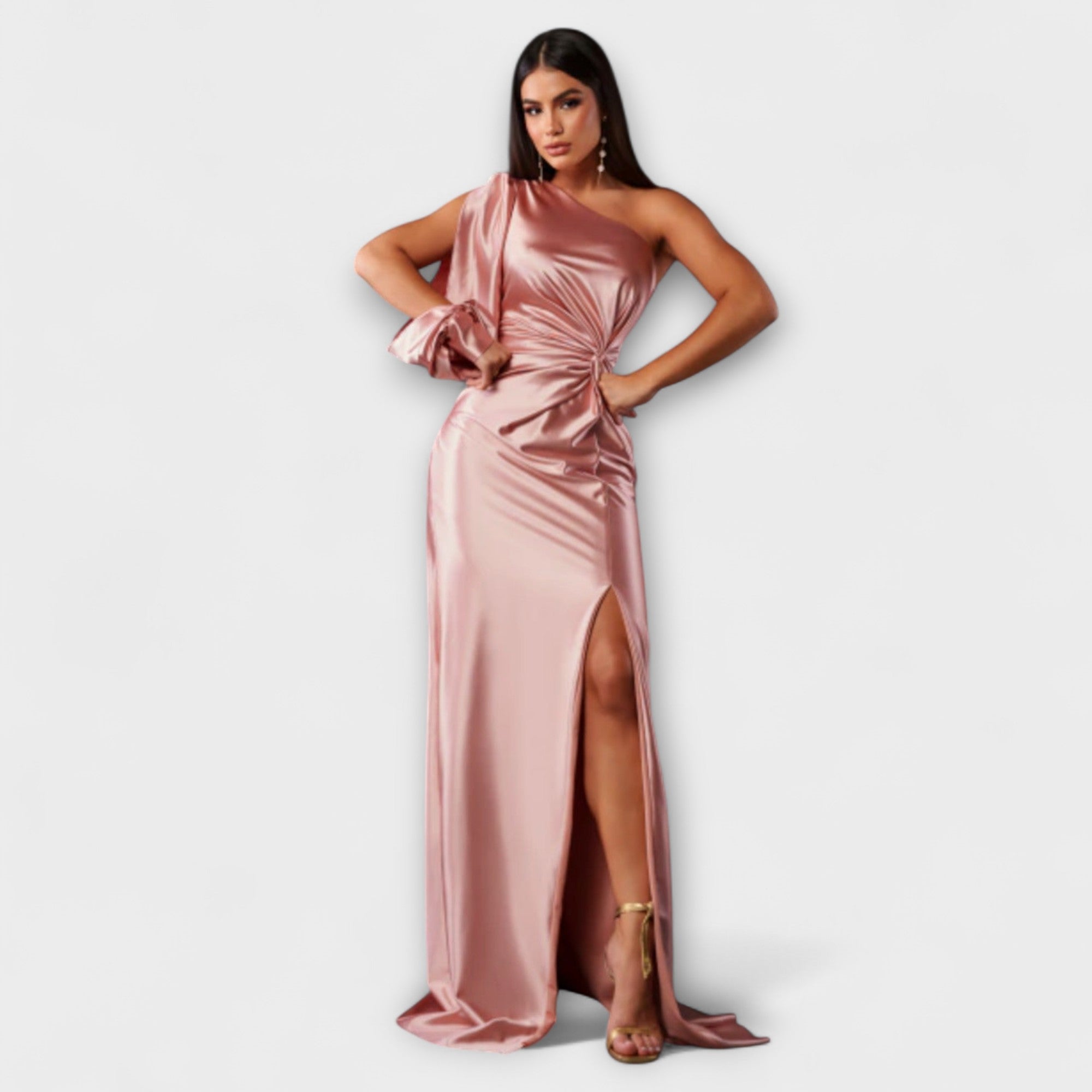 Julie - Elegantní šaty s rafinovaností, barva: růžová