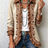 Dawncroft™ – Vintage boho bunda s květinovými volánky