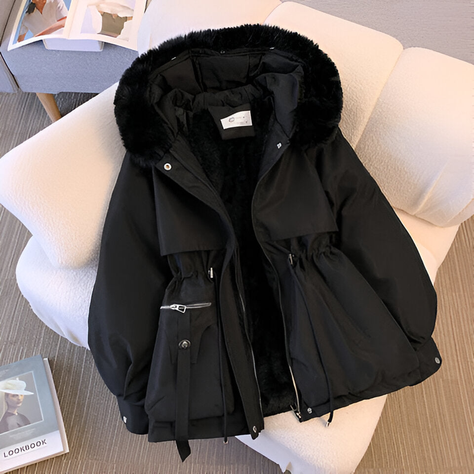 Milana™ - Elegantní zimní bunda, barva: černá