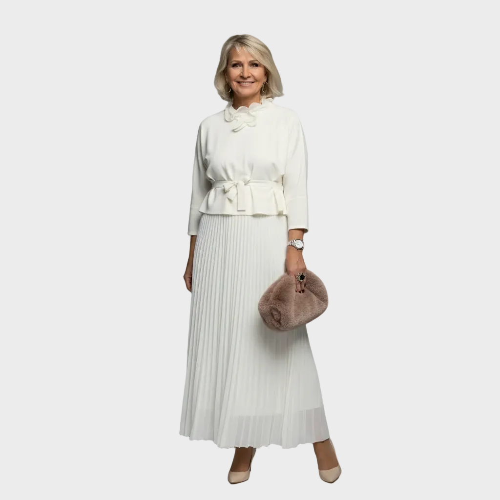 Elegantní dvoudílný set Emmie, barva: bílá